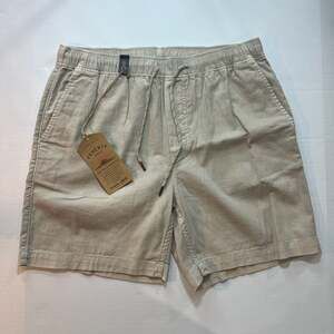 NWT Faherty Essential Drawstring Short Stone Size M 6.5" Inseam